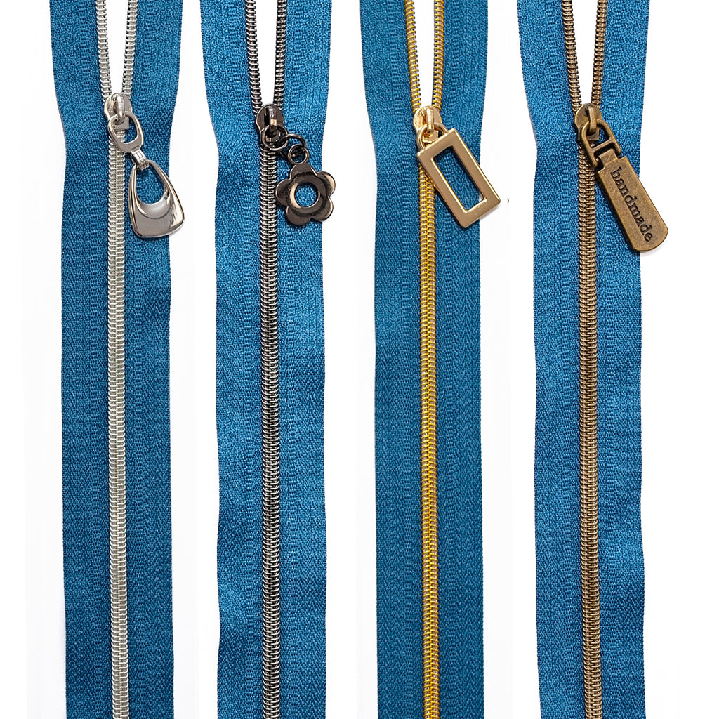 #3 Nylon Zipper Tape - Capri Blue by Sew Yours
