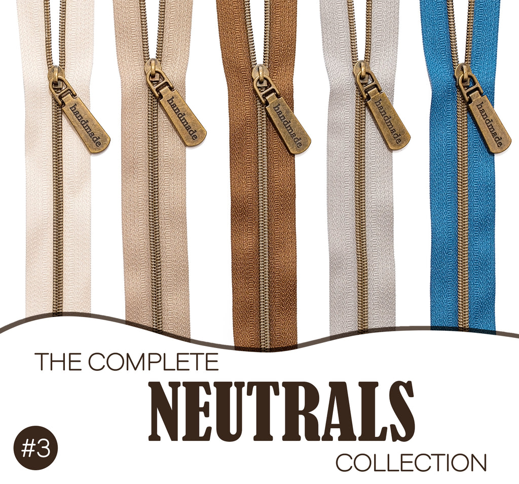 #3 Nylon Zipper Tape - Complete Neutrals Collection by Sew Yours