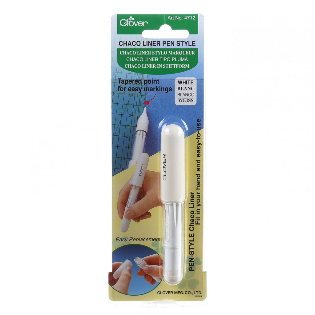 Clover Chalk Pen White with Chaco-Liner by Sew Yours