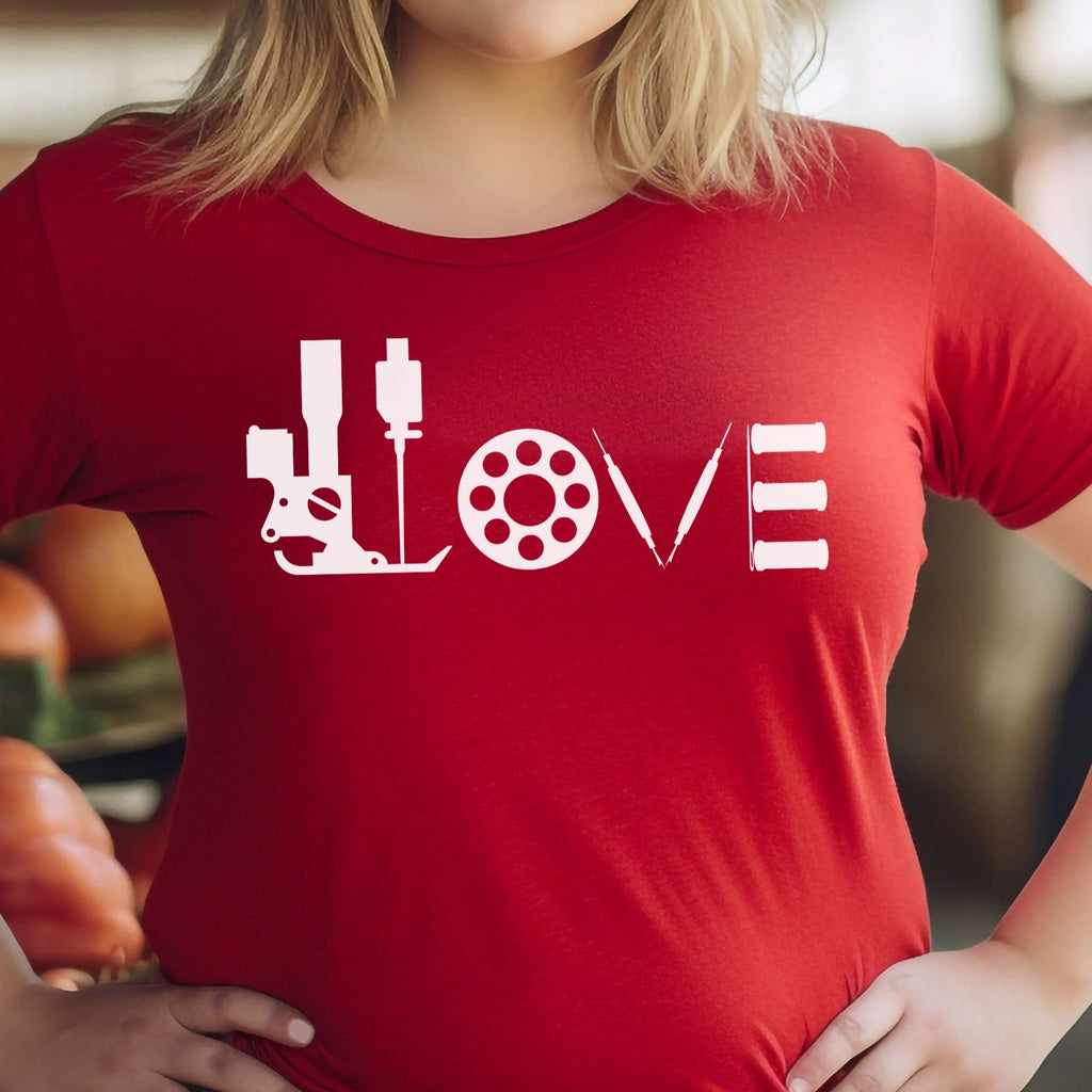 Love Sewing | Short-Sleeve Unisex Crew-Neck T-shirt by Sew Yours