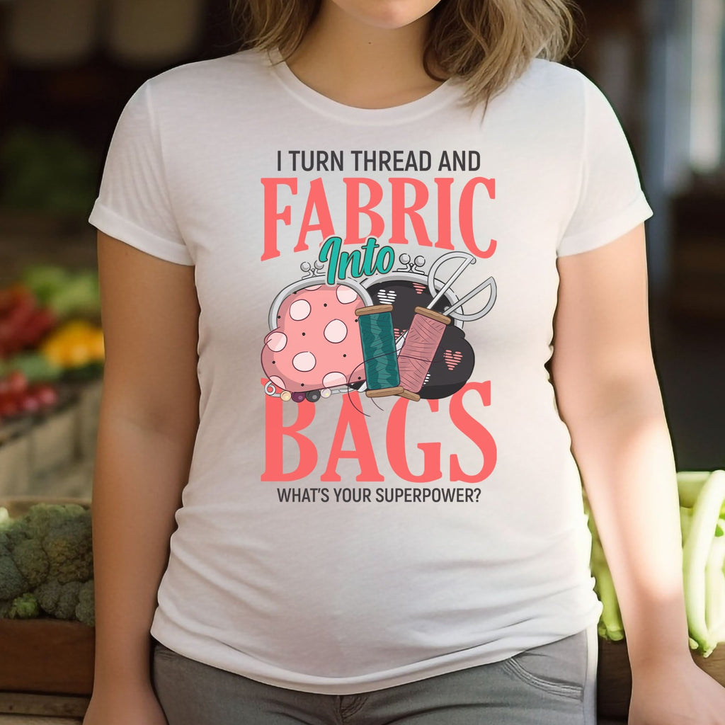 I turn thread and fabric into Bags | Short-Sleeve Unisex Crew-Neck T-Shirt by Sew Yours