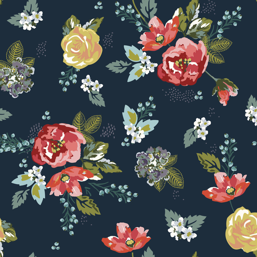 Bellissimo Gardens Main Midnight by Sew Yours