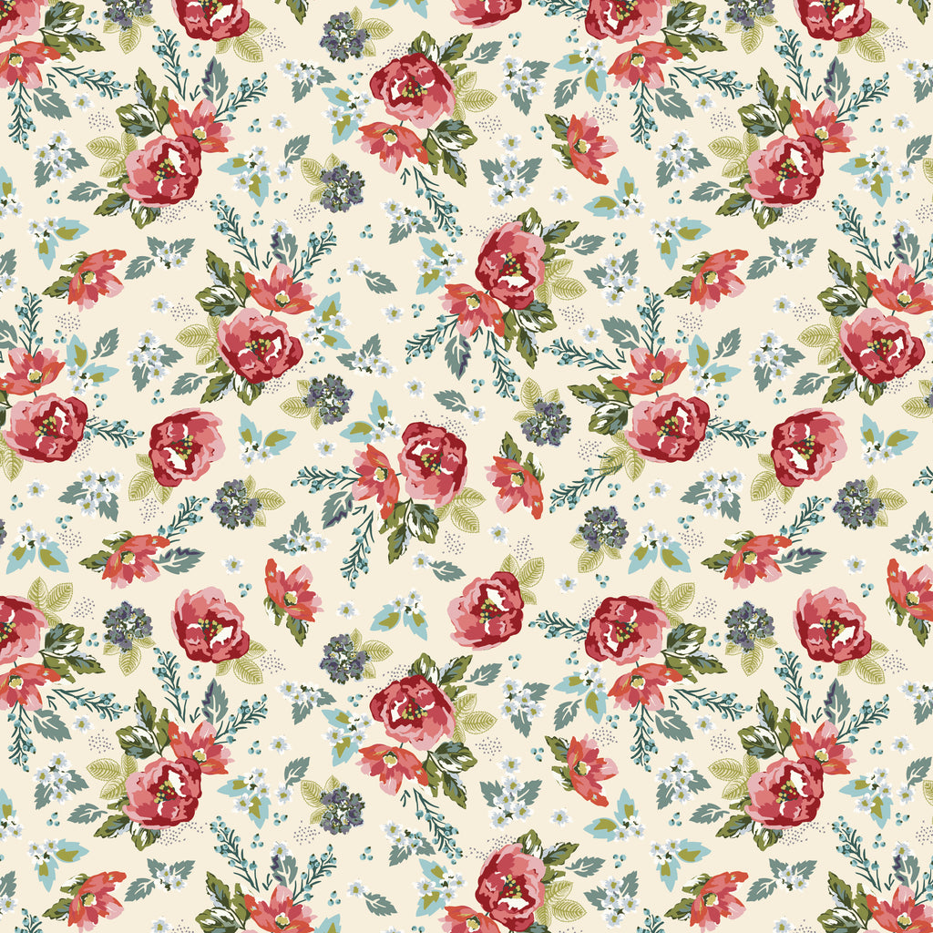 Bellissimo Gardens Floral Cream by Sew Yours