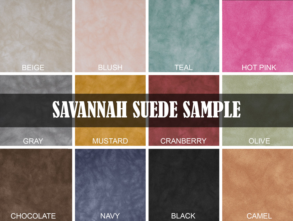 Sample of Savannah Faux Suede 6" x 6" by Sew Yours