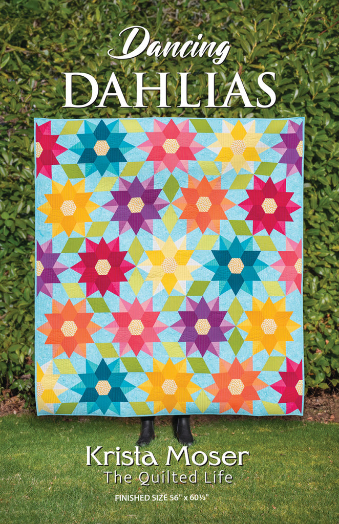 Dancing Dahlias Quilt Sewing Pattern by Sew Yours