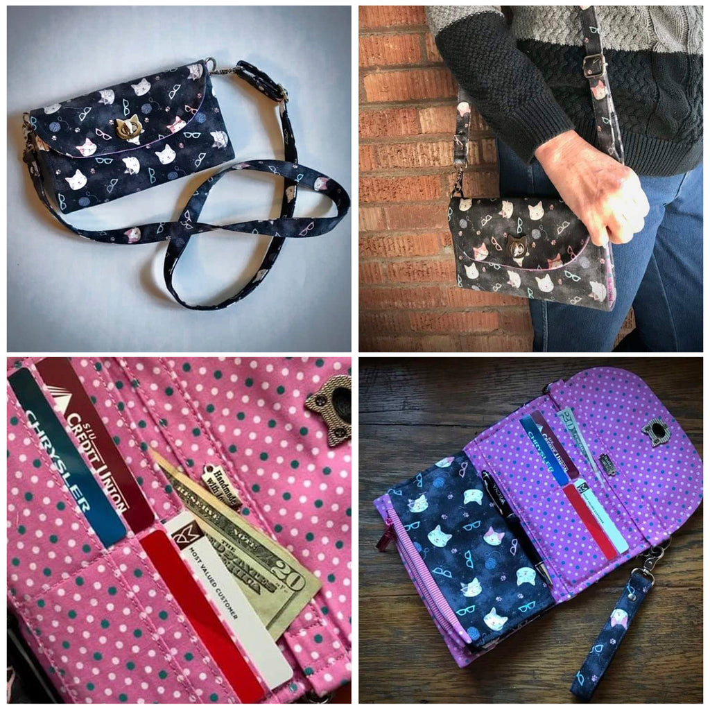 The Fold-N-Go Wallet PDF Sewing Pattern by Sew Yours Patterns