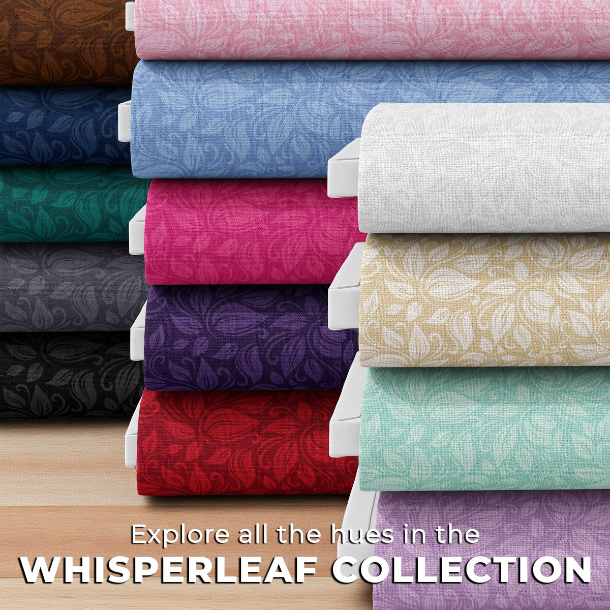 Whisperleaf Collection – Tonal Leaf Textures in Every Color – Sew Yours