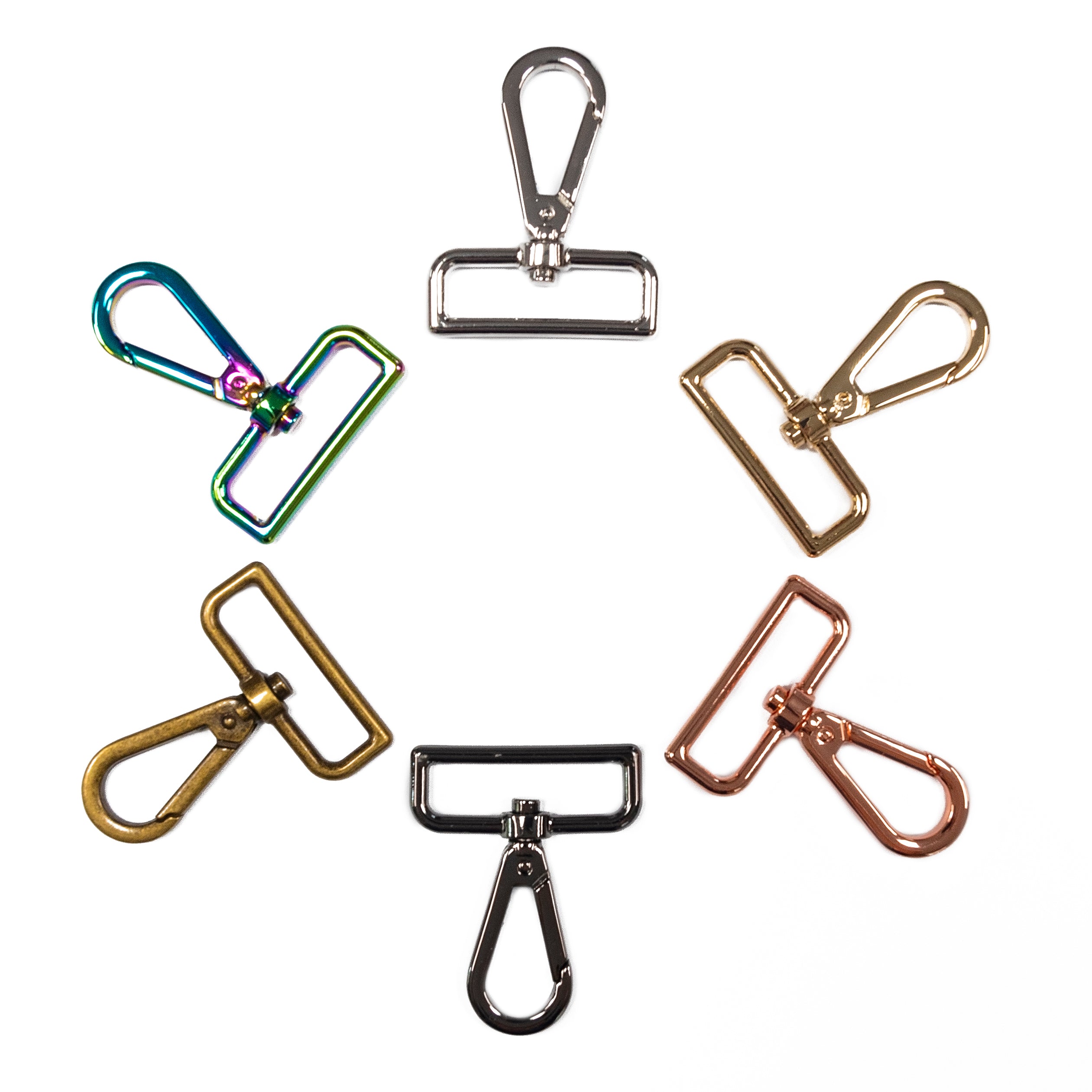 1/2 Snap Hooks with D-Rings - 6 Pack - Royal Upholstery