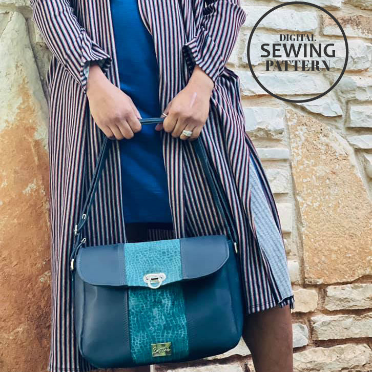 Sewing Pattern with video | The Charlotte Shoulder Bag – Sew