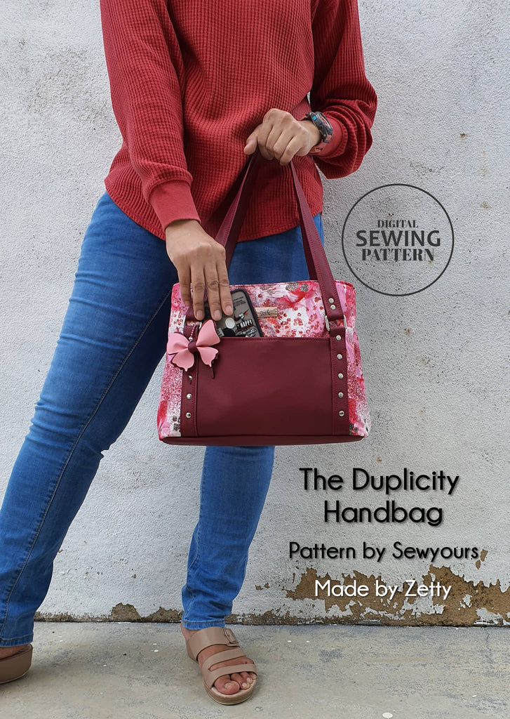 The Duplicity Handbag Sewing Pattern by Sew Yours