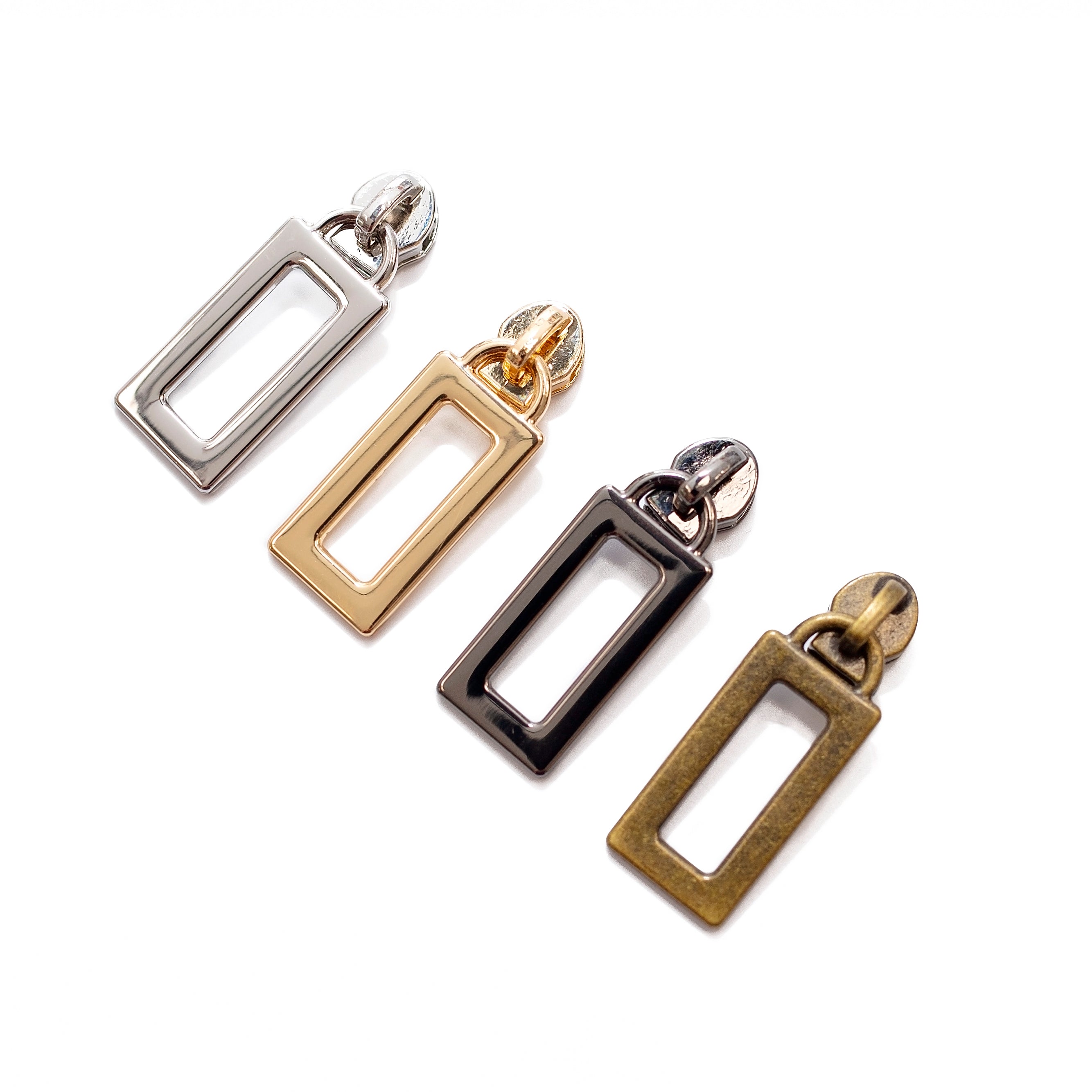 Rectangle Zip Puller #3 Zipper Pulls - Rectangle - Set of 4 – Sew Yours