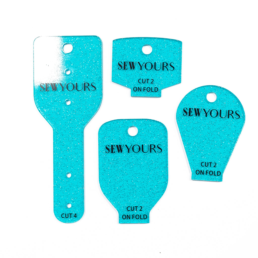 Strap End Acrylic Templates by Sew Yours