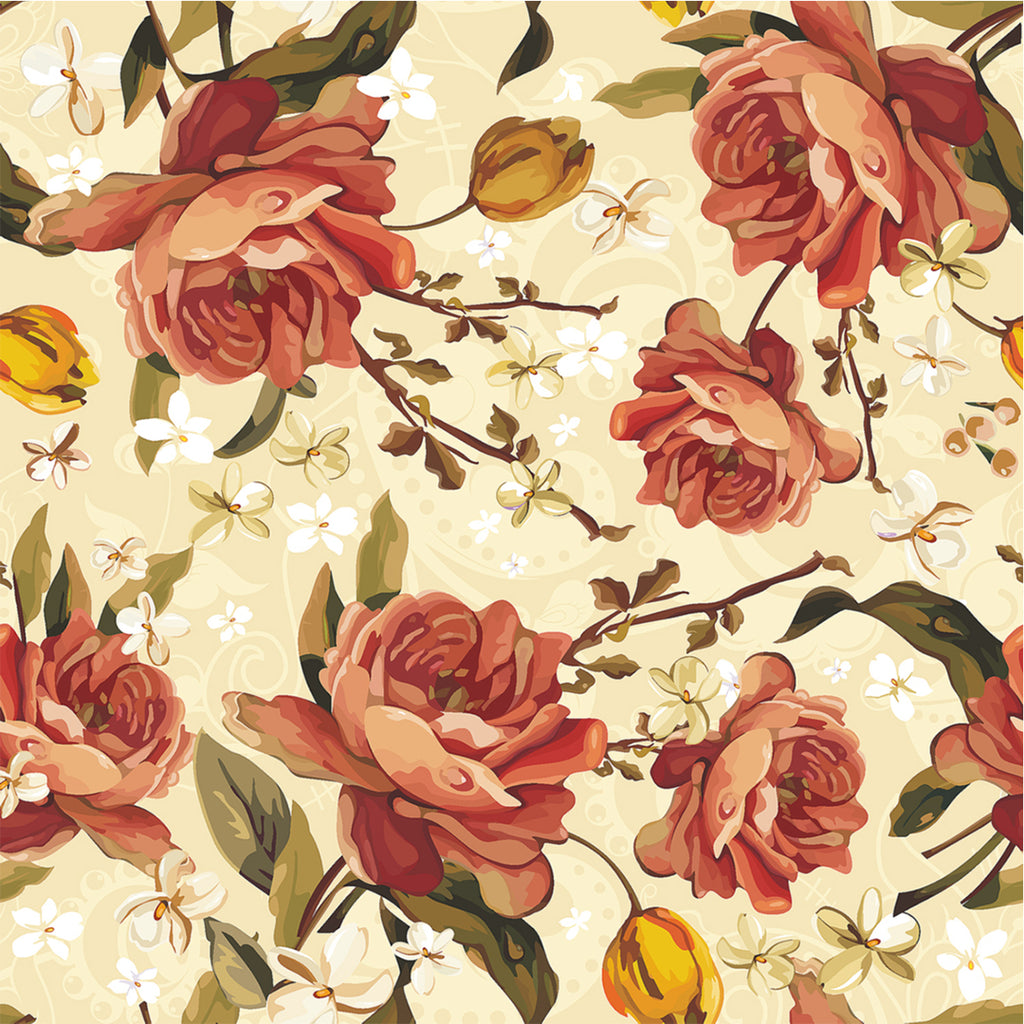 Autumn Roses 100% cotton fabric by Sew Yours