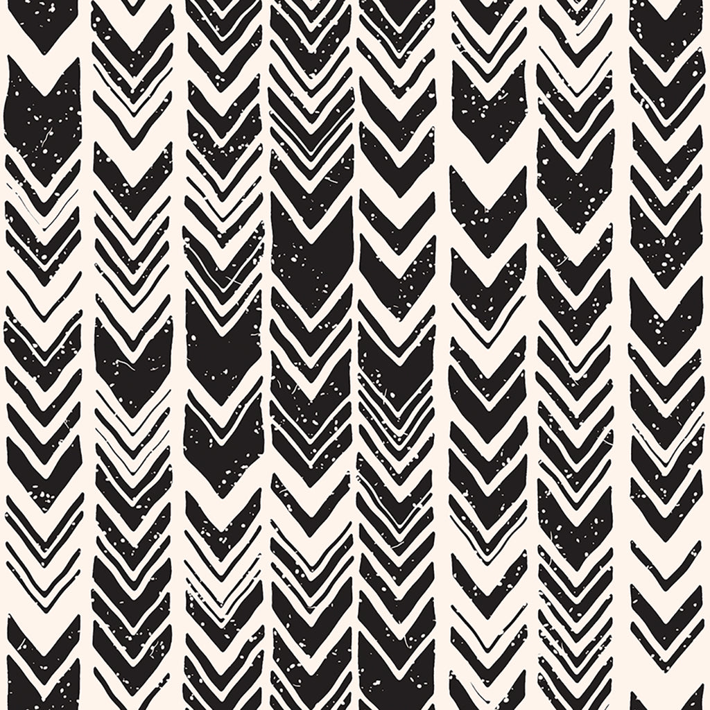 Black and White Chevron Stripes 100% cotton by Sew Yours