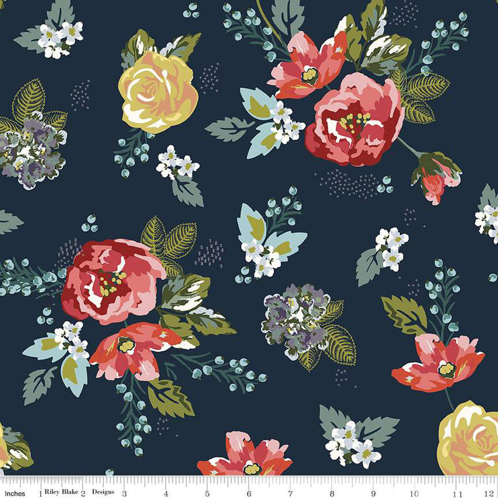 Bellissimo Gardens Main Midnight by Sew Yours