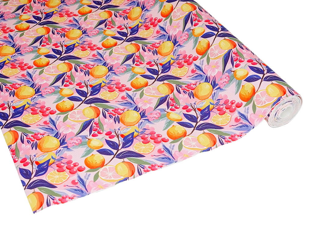 Citrus Delight Printed Vinyl 18" x 53" Roll by Sew Yours