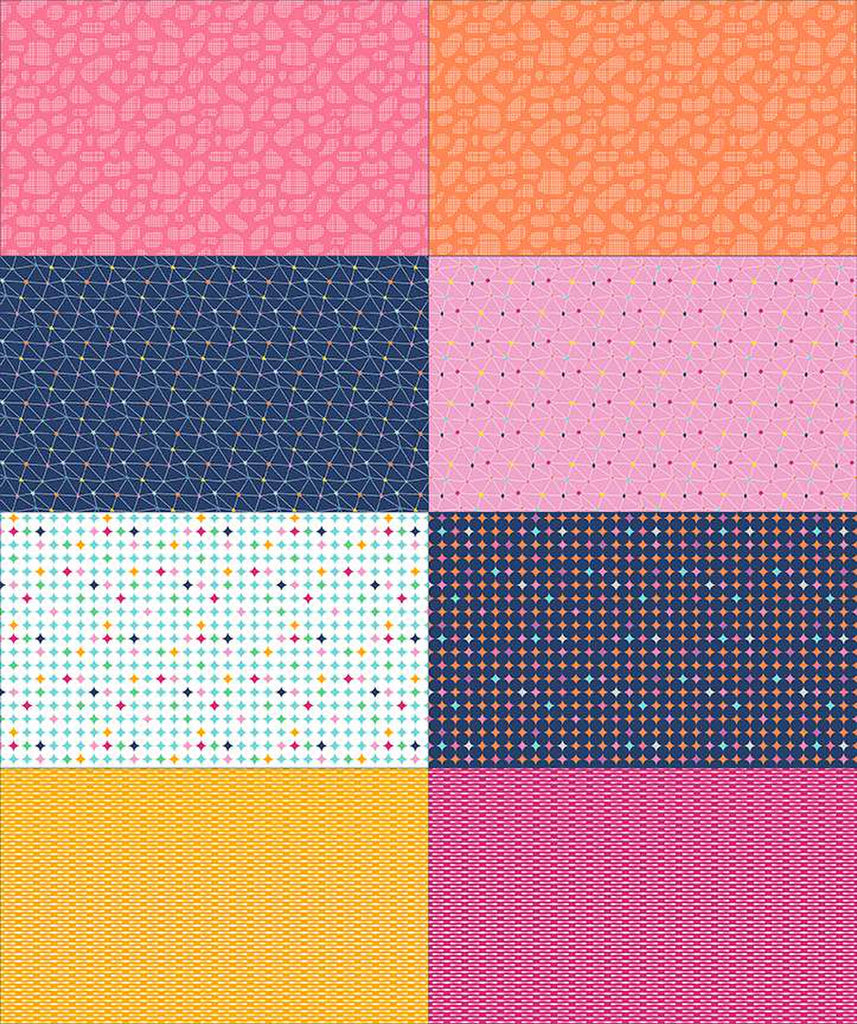 Effervescence Fat Eighth Panel Pink by Sew Yours