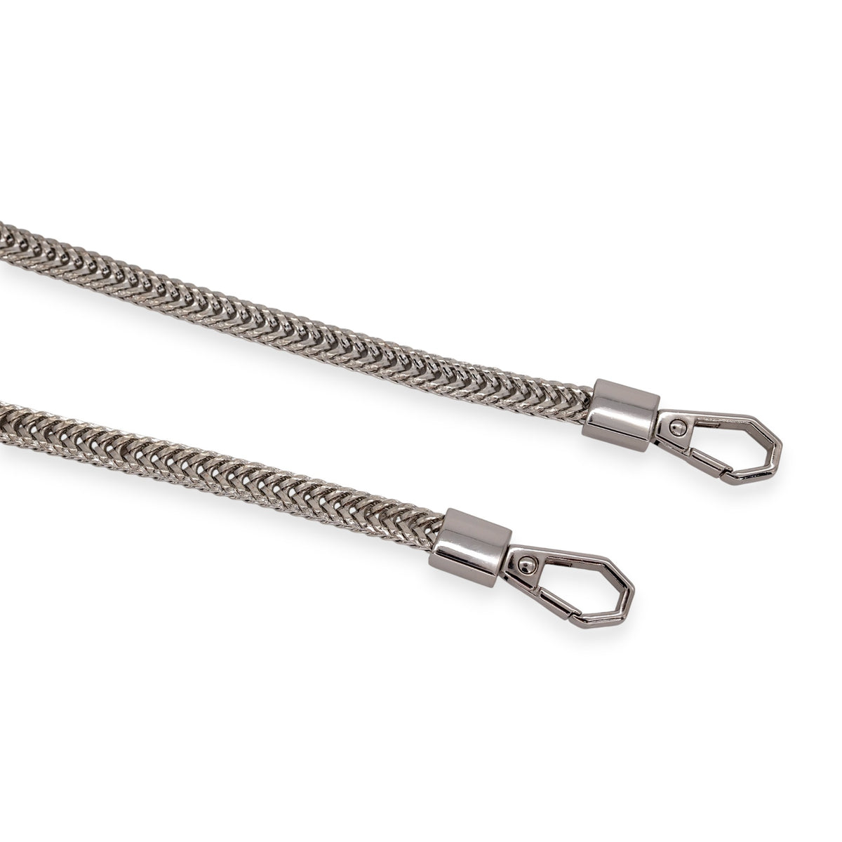 Snake Chain Strap with Swivel Clasps - Nickel - 24