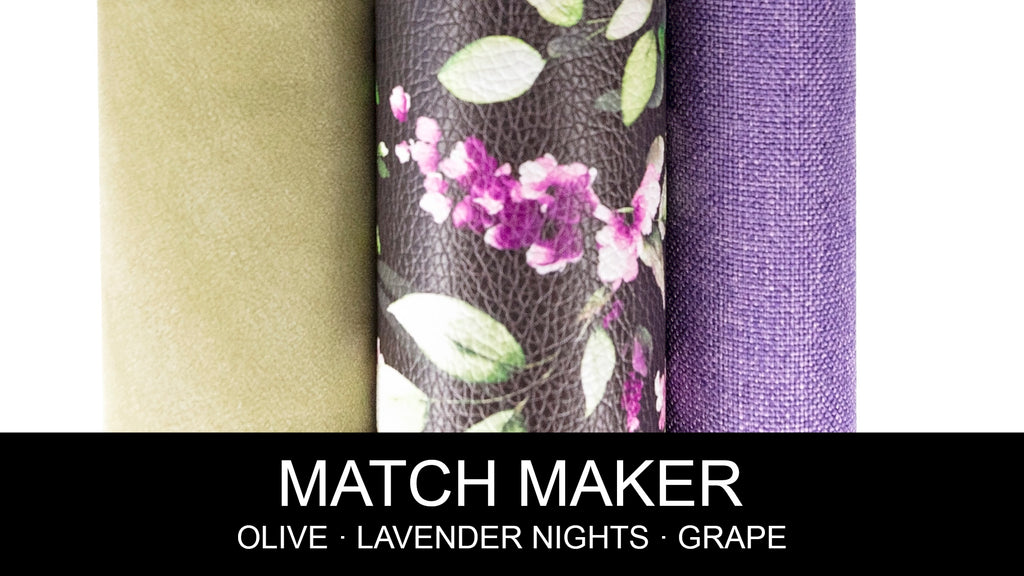Lavender Nights Printed Vinyl 18" x 53" Roll by Sew Yours