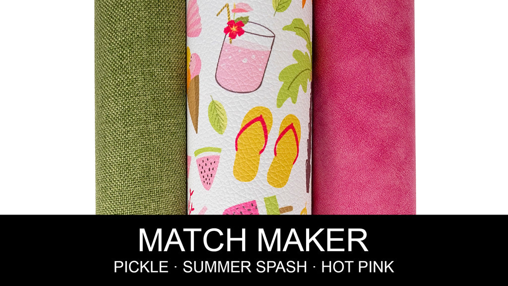 Summer Splash Printed Vinyl 18" x 53" Roll by Sew Yours