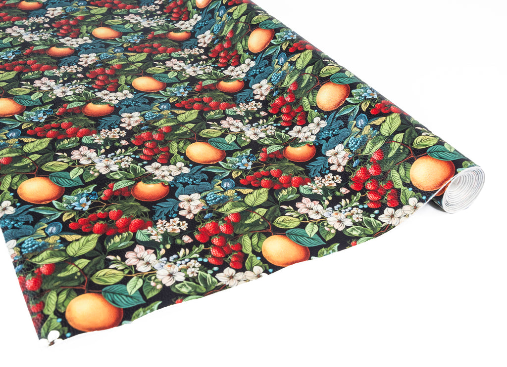 Midnight Orchard Printed Vinyl 18" x 53" Roll by Sew Yours