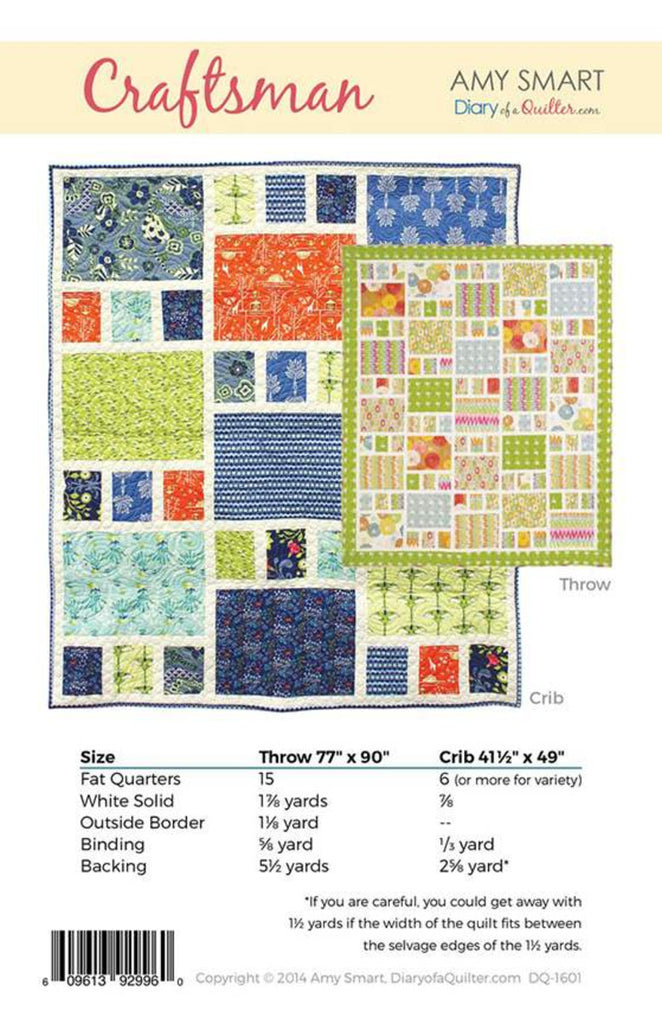 Craftsman Quilt Sewing Pattern by Sew Yours