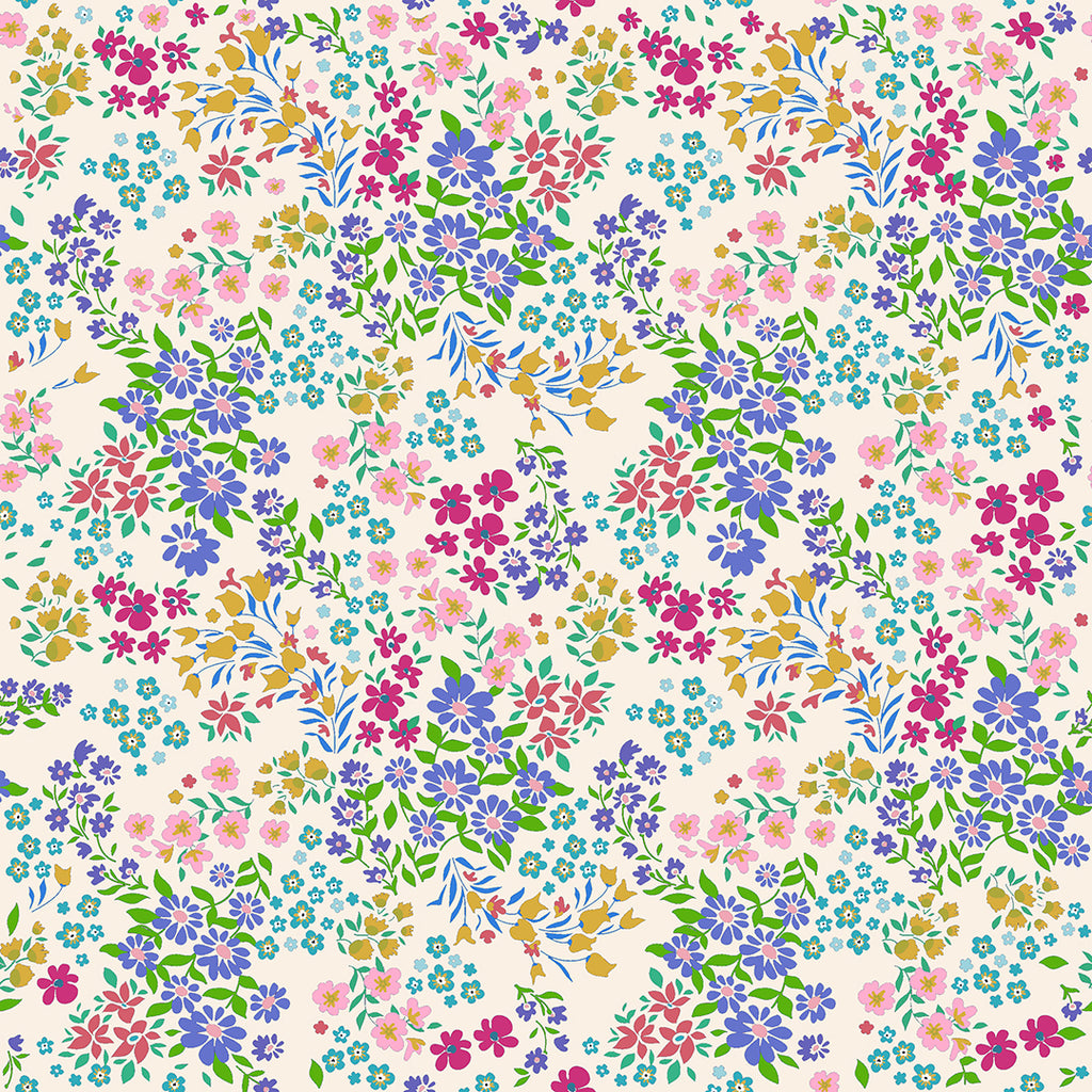 Wildflower Blooms 100% cotton fabric by Sew Yours