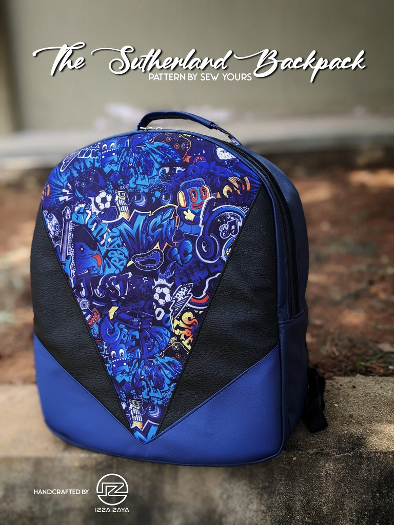 The Sutherland Backpack by Sew Yours PDF Sewing Pattern for Bag Making Instant Download PDF Pattern