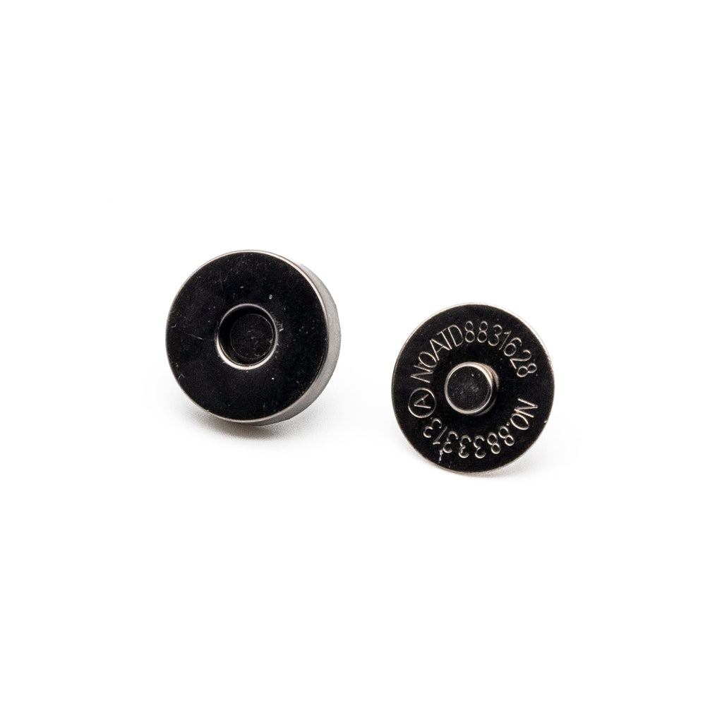 Alloy Magnetic Buttons Snap Magnet Fastener, Flower, for Cloth & Purse  Makings, Gunmetal, 18mm 2pcs/set