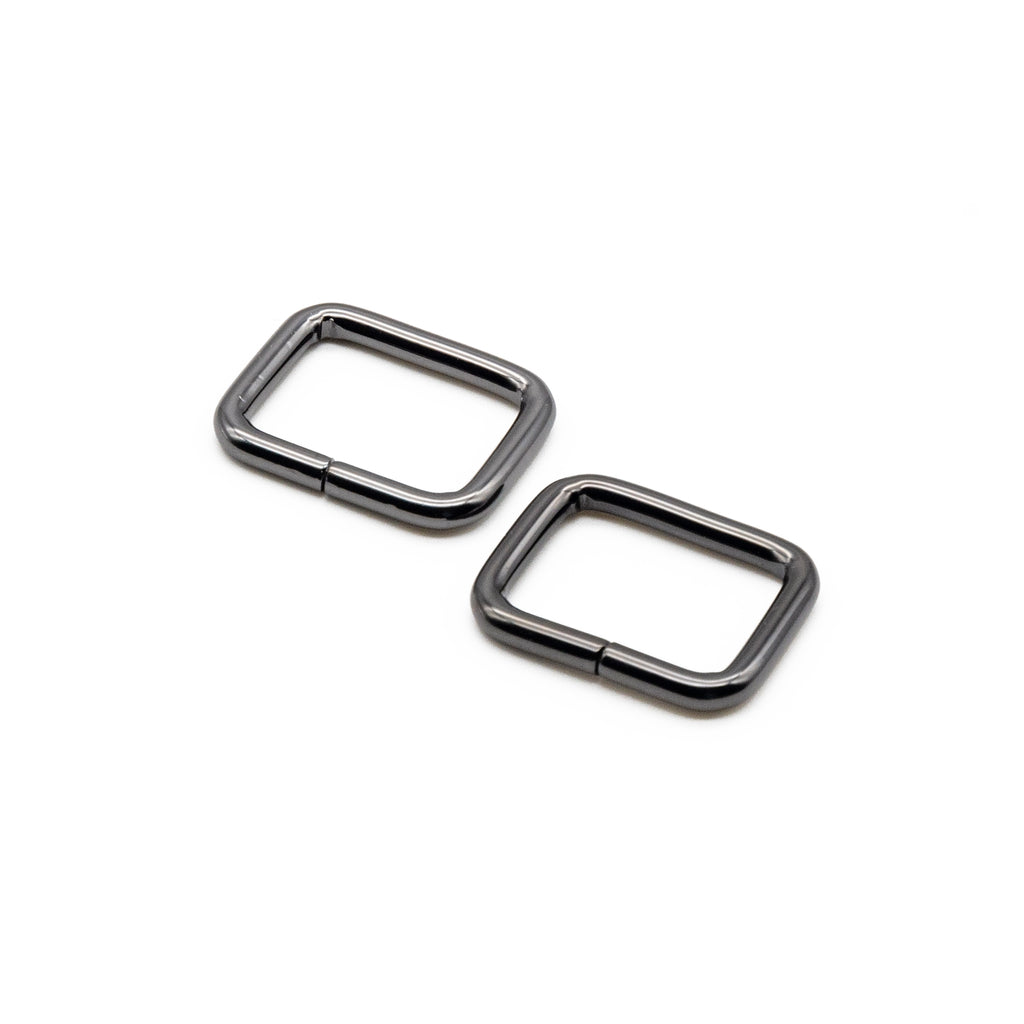 Gunmetal Rectangle Ring Strap Connectors Handbag Hardware Bag Making Supplies by Sew Yours