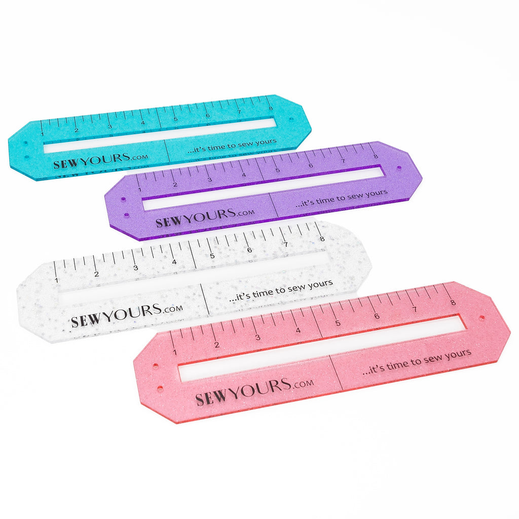 Zipper Pal by Sew Yours Acrylic Template Ruler Zipper Overlays
