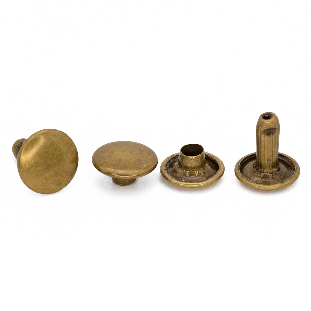Double Cap Rivets Making 9mm Double Cap Rivets - Bag Hardware Set of 20 – Sew Yours