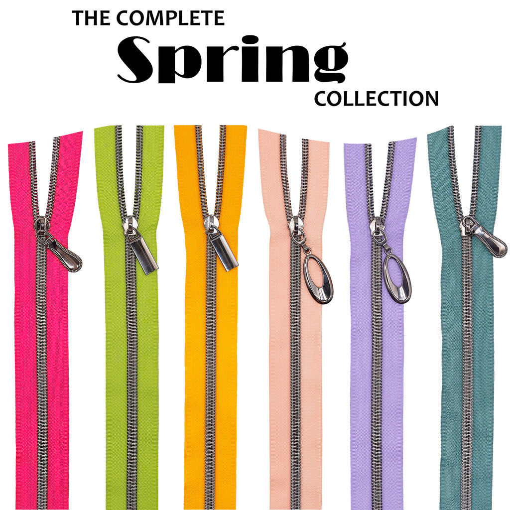 Spring Zipper Collection by Sew Yours #5 Zippers for Bag Making