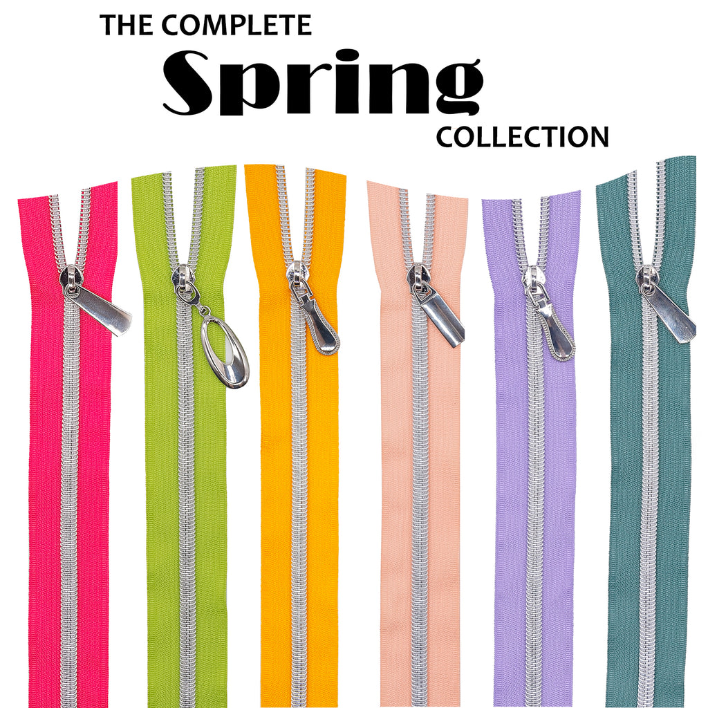 Spring Zipper Collection by Sew Yours #5 Zippers for Bag Making