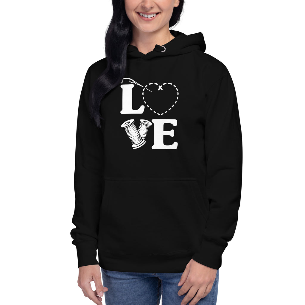 LOVE | Unisex Hoodie by Sew Yours